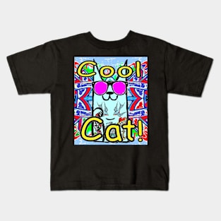 Tattoo cat cool cat kpop kitty 7 Kids T-Shirt